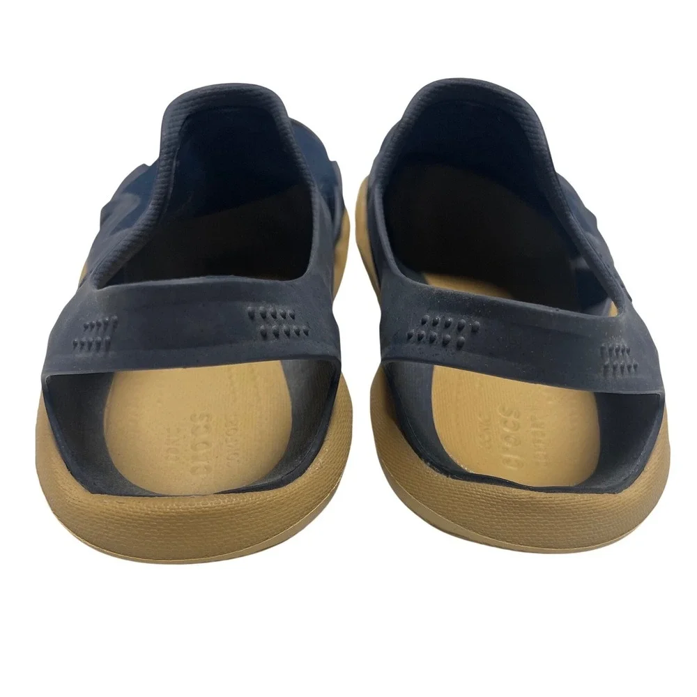 CROCS Swiftwater‎ Mesh Waverunner Navy/Tan Sandal Men's 6